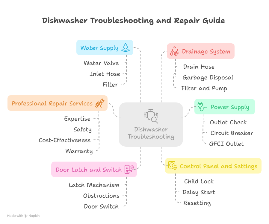 common fixes when dishwasher stop working - visual selection
